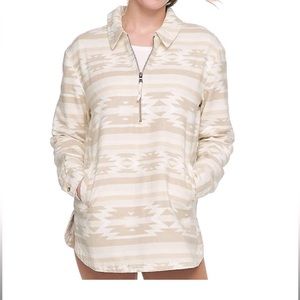 Sonoma Aztec Pullover 1/ Zip